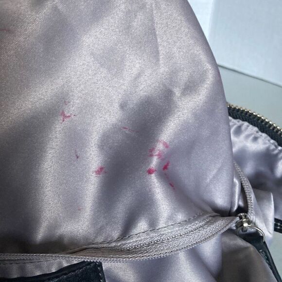 COACH Signature Classic Canvas & Leather Handbag 18738 Gray & Black - Picture 9 of 12